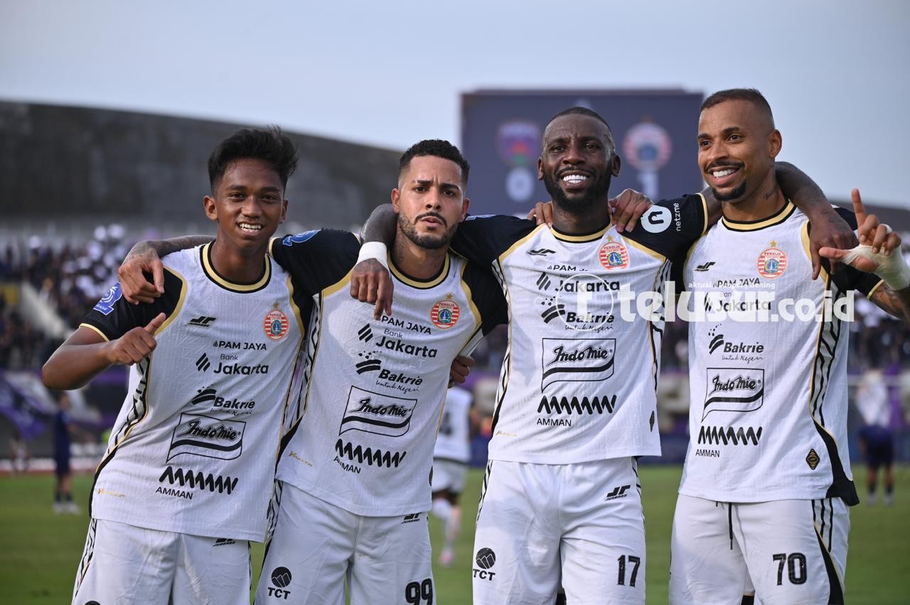 FOTO: Persija Jakarta Curi Tiga Poin di Markas Persita Tangerang