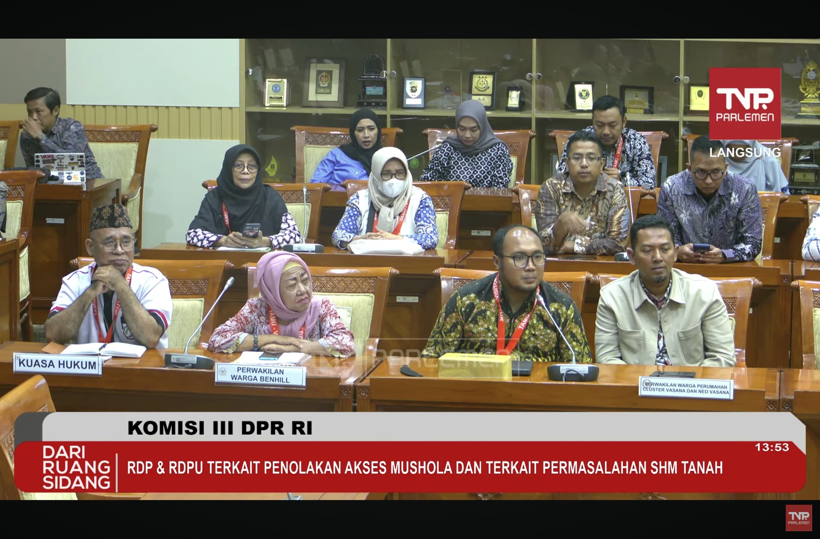 Komisi III DPR RI Perintahkan Stop Pembongkaran Rumah Pensiunan Guru di Benhil