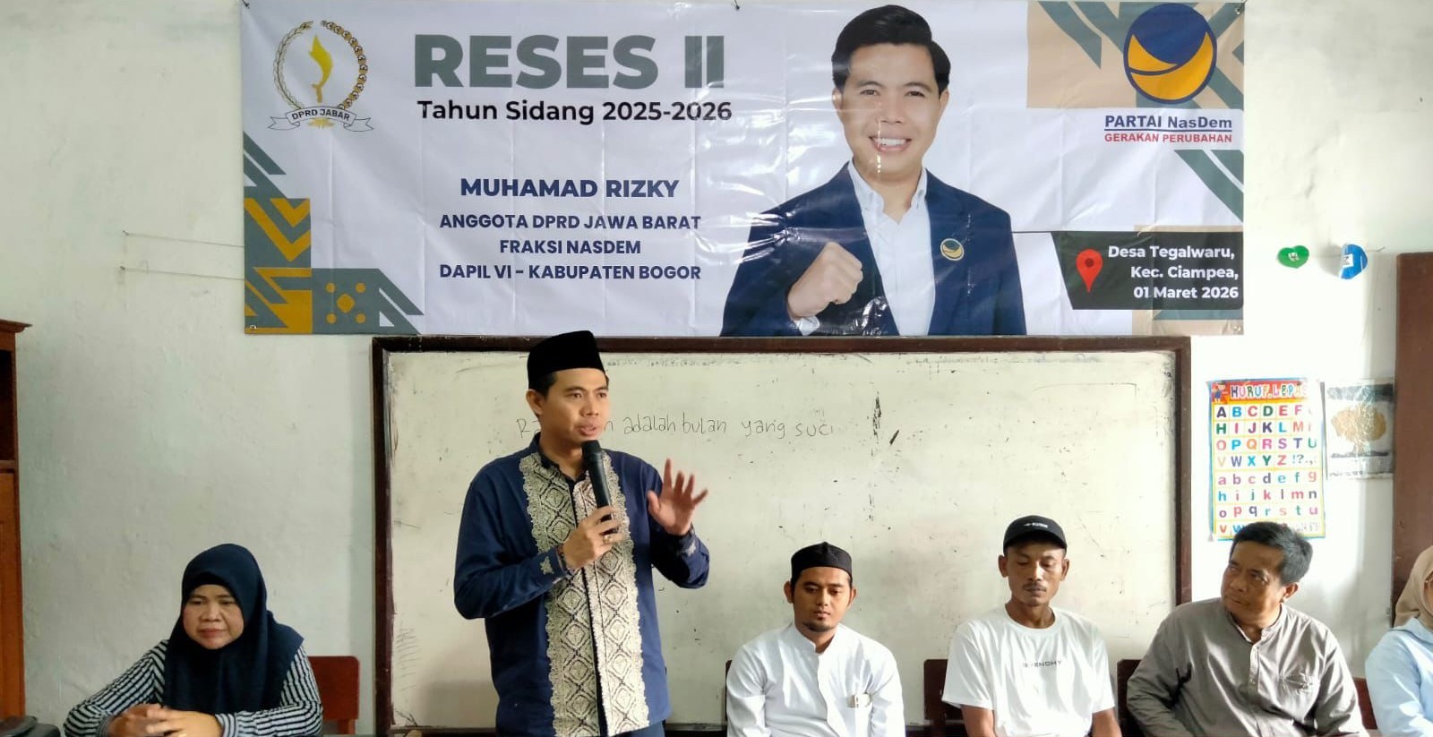 Reses di Tegalwaru, M Rizky Dorong Sinergi Pendidikan, Pertanian, dan Pemberdayaan Pemuda