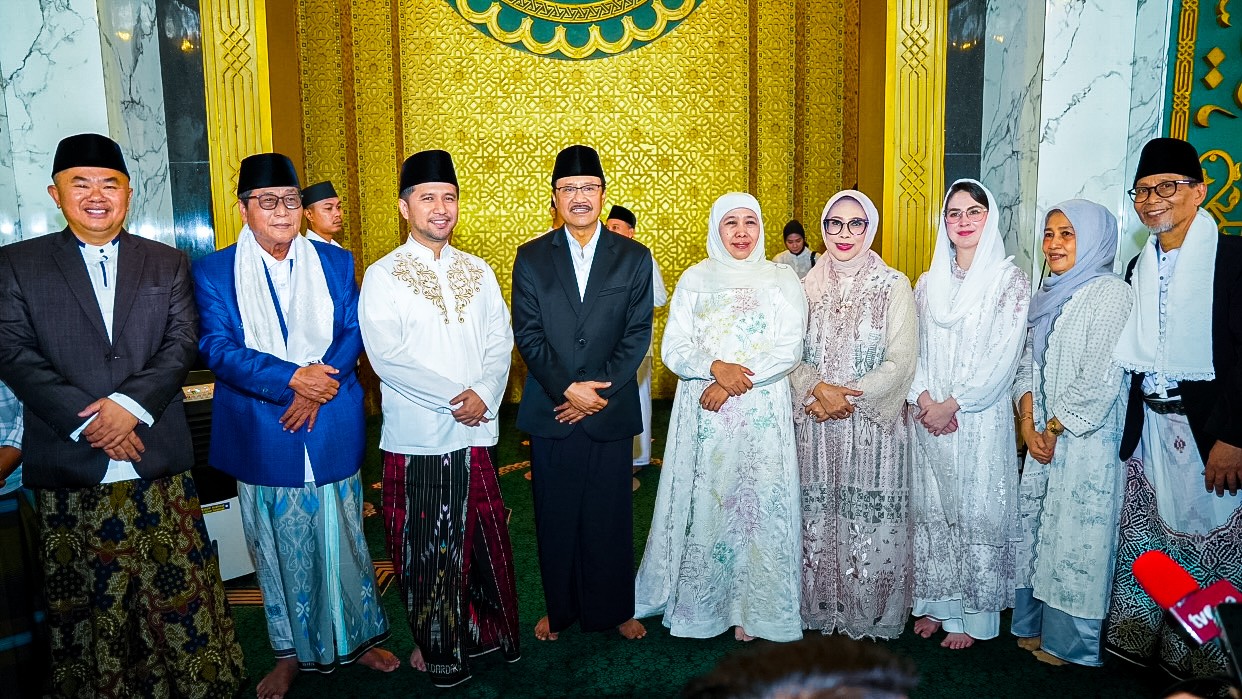 Gubernur Khofifah, Wagub Emil dan Mensos Gus Ipul Ajak Jadikan Idul Fitri Momentum Perdamaian Dunia