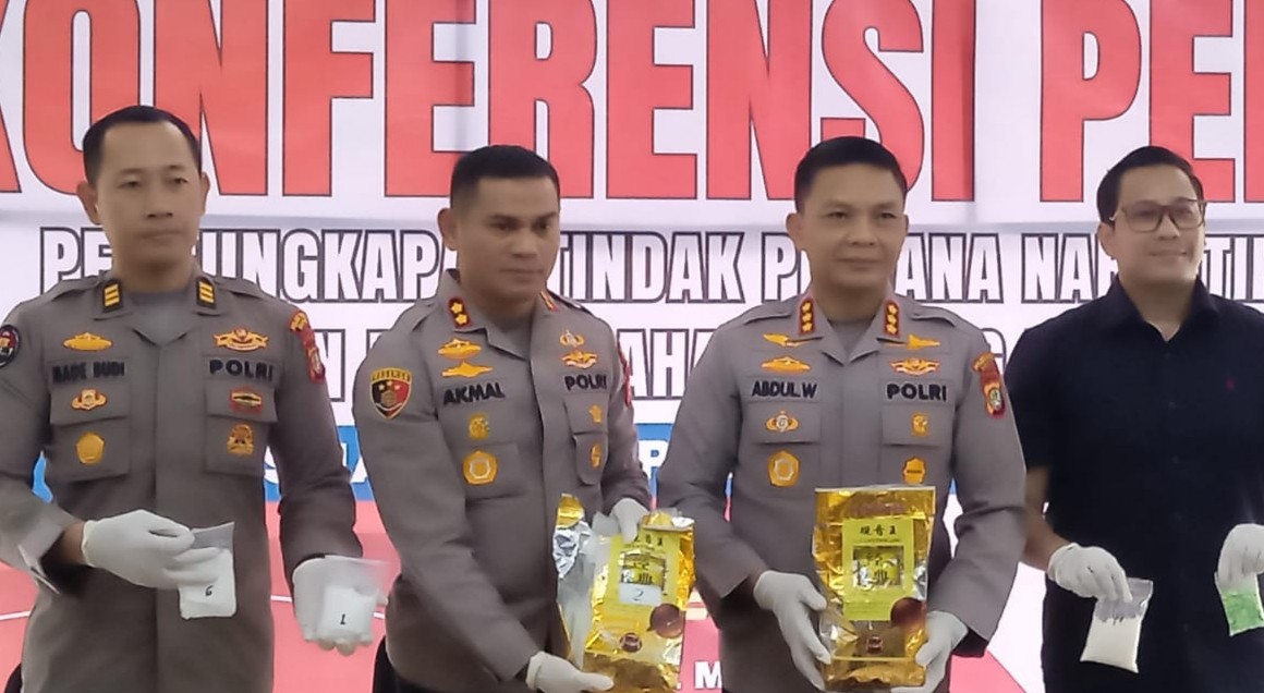 Polres Depok Gagalkan Peredaran Narkoba Jaringan Aceh-Malaysia, Empat Pelaku Dibekuk