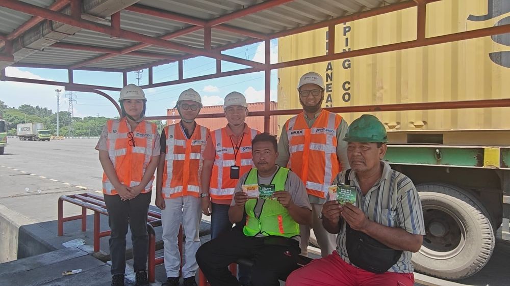 TPS Perkuat Komitmen Pelindo Bersih, Edukasi Pengemudi Truk soal Anti Penyuapan