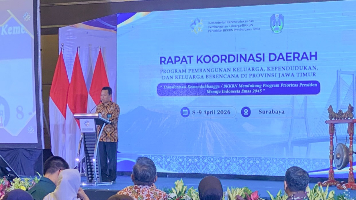 Kemendukbangga/BKKBN Jatim Gelar Rakorda Program Bangga Kencana 2026