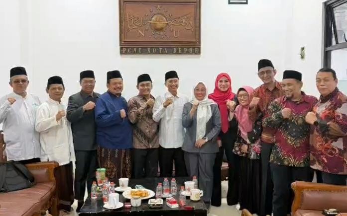 Sambangi PCNU, PDIP Depok Sebut Perkuat Sinergi Kebangsaan