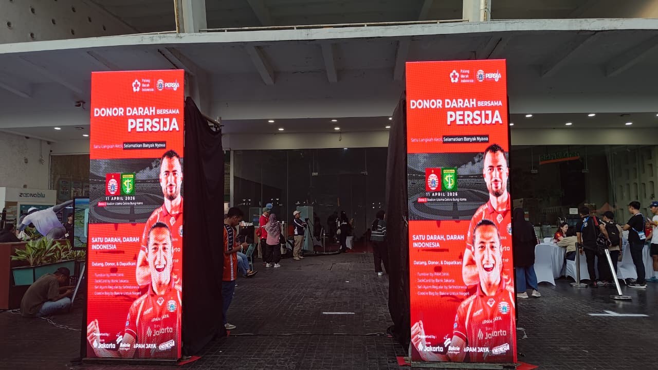 Persija Gelar Aksi Donor Darah Jelang Laga Klasik Kontra Persebaya
