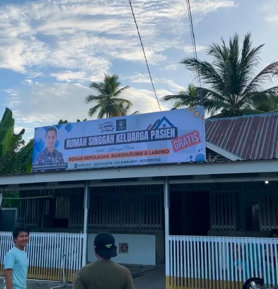 Senator Andhika dan SAAF Sediakan Rumah Singgah Gratis Keluarga Pasien RSUD Banggai
