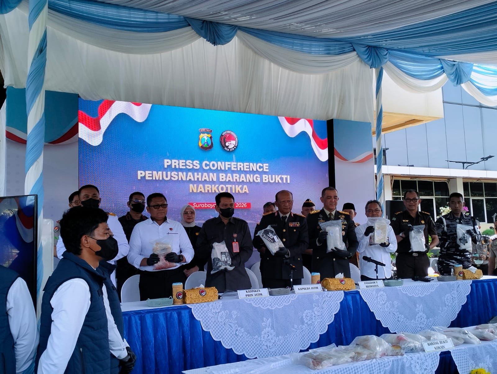 Sepanjang 2026, Polda Jatim Ungkap 2.231 Kasus Narkoba dan 2.851 Tersangka