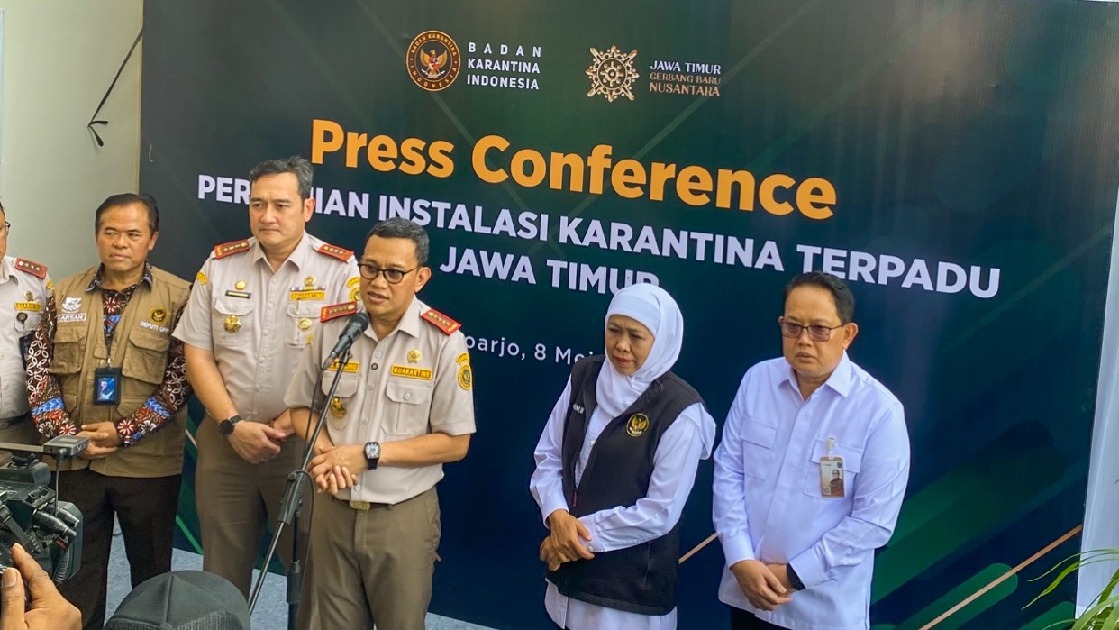 Instalasi Karantina Terpadu Jatim Diresmikan, Perkuat Sistem Biosekuriti dan Logistik Indonesia