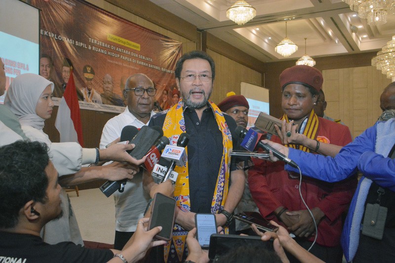 Diskusi DPD "Terjebak Di Antara Dua Senjata: Ekspoitasi Sipil & Ruang Hidup Papua Di Bawah Bayang-Bayang PSN "