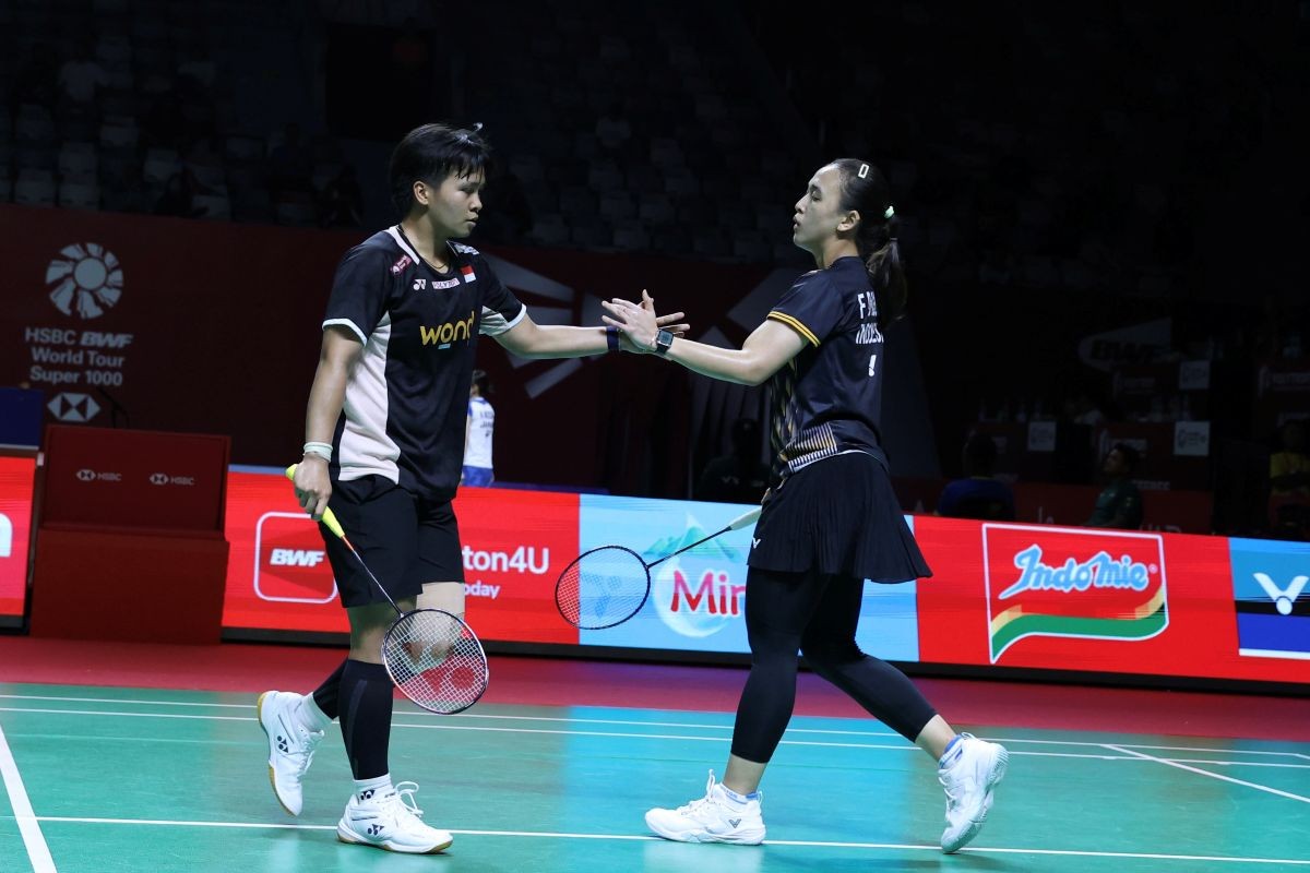 Pasangan Ganda Putri Ana/Trias dan Rachel/Febi Kompak Lolos ke Babak Kedua Indonesia Open 2026