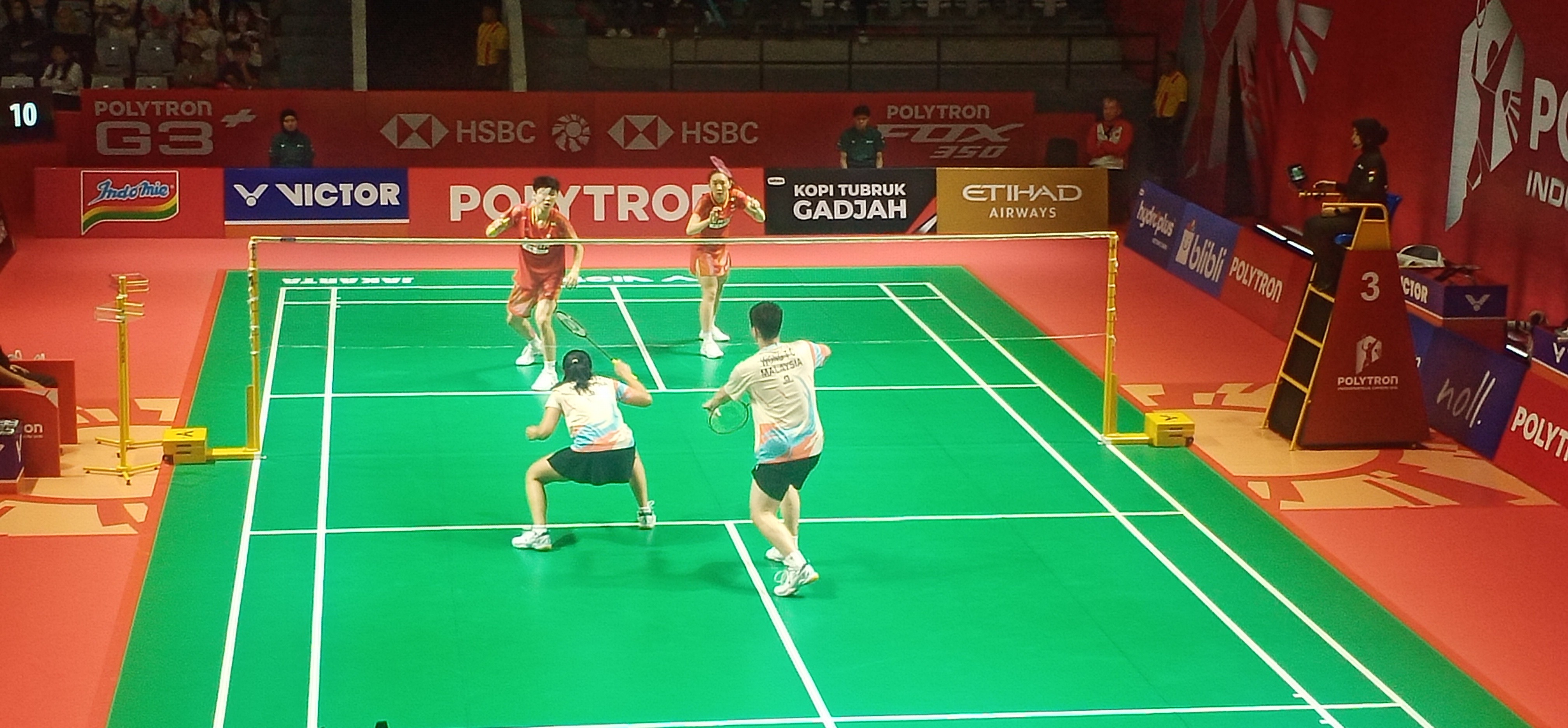 Bangkit di Gim Kedua, Gao Jia Xuan/Wei Ya Xin Mulus ke 16 Besar Indonesia Open 2026