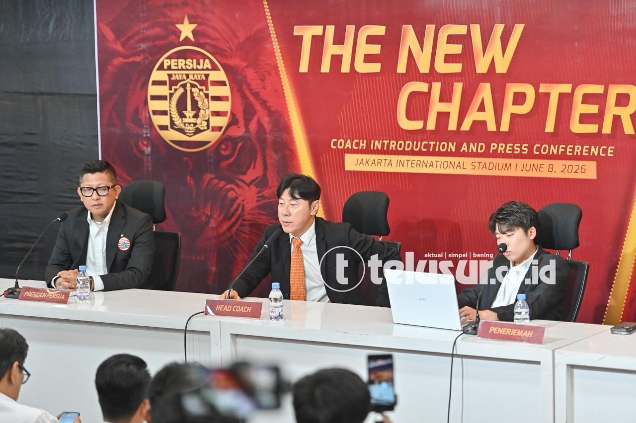FOTO: Persija Jakarta Resmi Umumkan Shin Tae-yong Sebagai Pelatih Baru