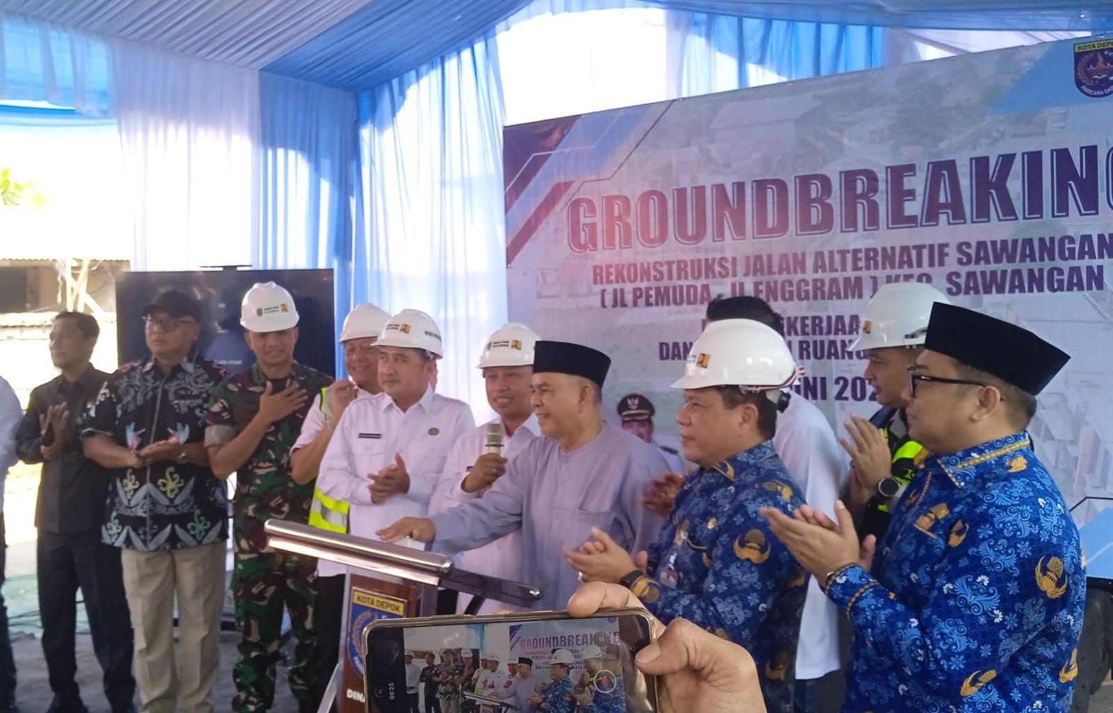 DPRD Depok Abdul Khoir Sambut Baik Groundbreaking Jalan Enggram-Pemuda