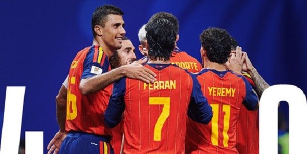 Pesta Gol La Furia Roja! Spanyol Hancurkan Arab Saudi 4-0 di Piala Dunia 2026