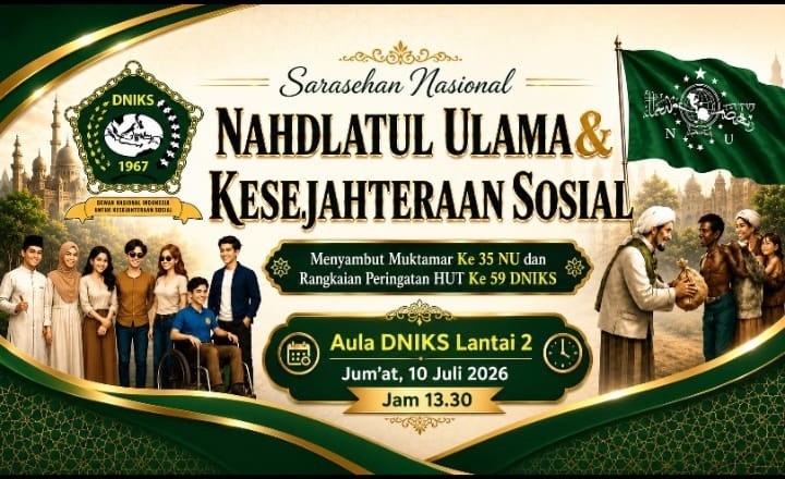 DNIKS Gelar Sarasehan Nasional Bertema "Nahdlatul Ulama dan Kesejahteraan Sosial"