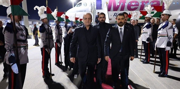 Presiden Iran Masoud Pezeshkian Tiba di Najaf, Hadiri Prosesi Pemakaman Ayatollah Ali Khamenei