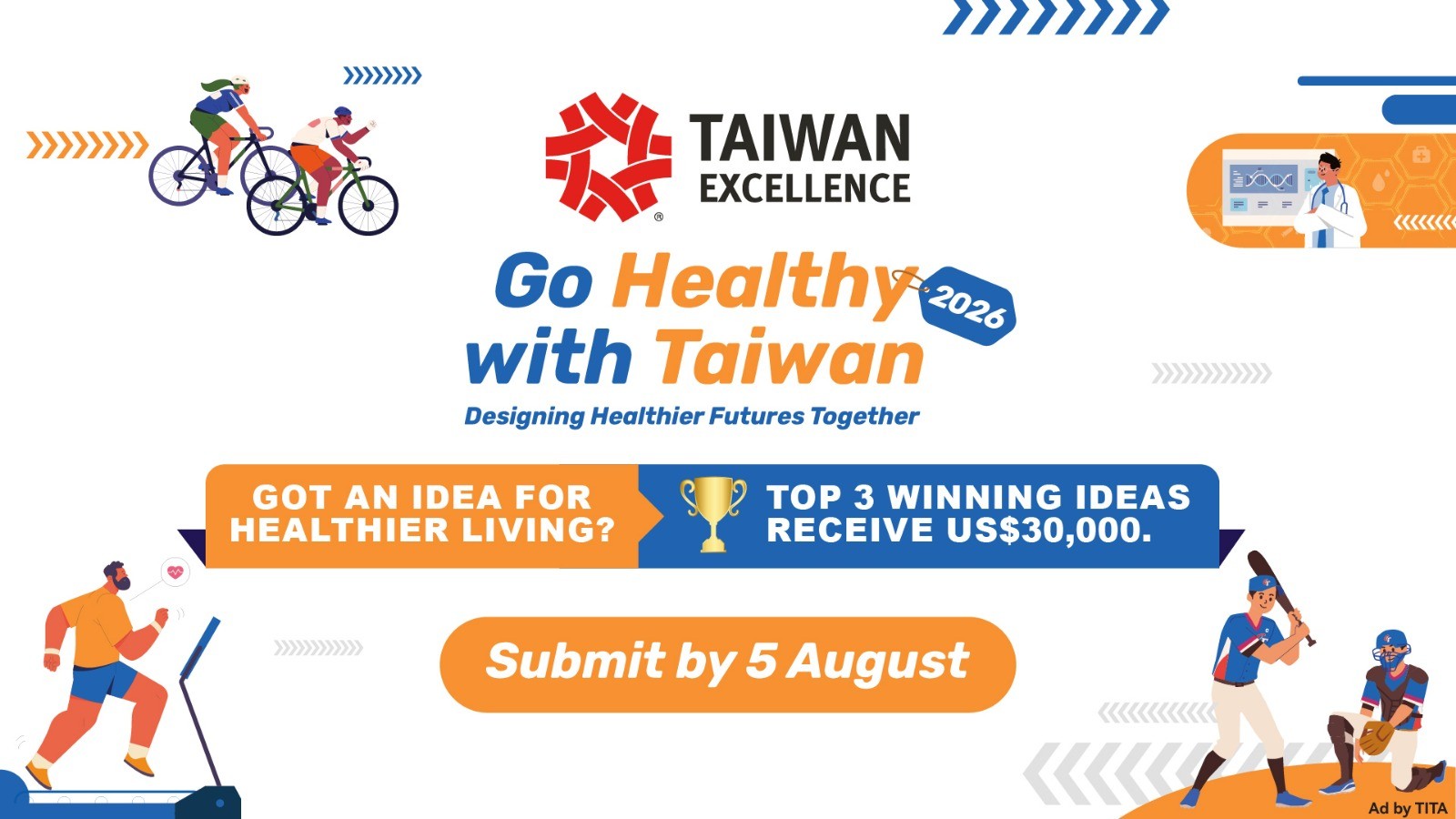 Go Healthy with Taiwan 2026 Resmi Terima Pendaftaran, Hadirkan Top 20 Mentorship Program