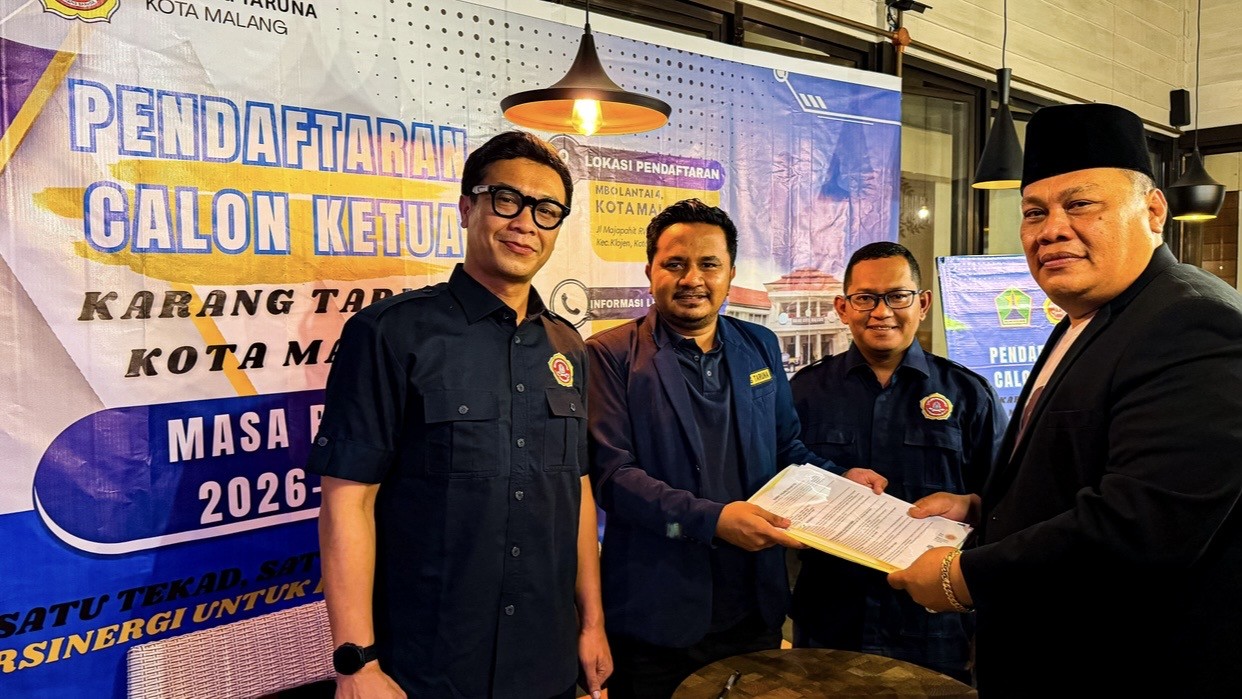 Danny Agung Prasetyo Resmi Daftarkan Diri sebagai Calon Ketua Karang Taruna Kota Malang