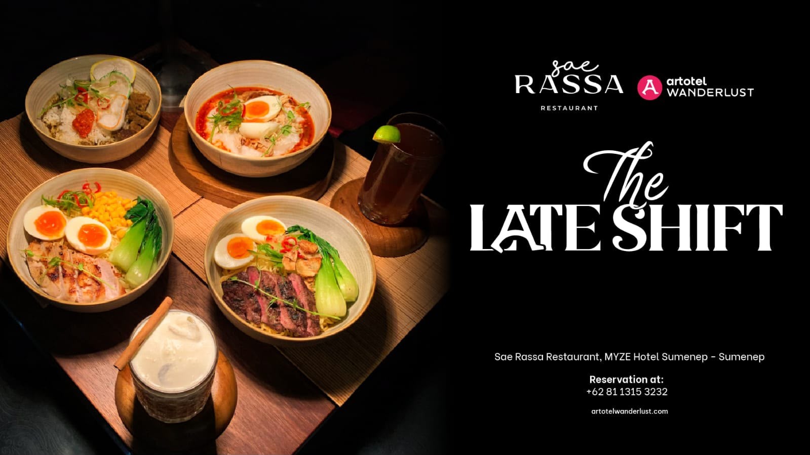 Nikmati Sensasi Kuliner Malam, Sae Rassa Restaurant MYZE Hotel Sumenep Ikut Program 'The Late Shift'