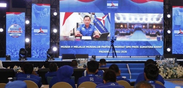 AHY Ajak Kader Demokrat Sumbar Perkuat Menuju Kemenangan Pemilu 2029