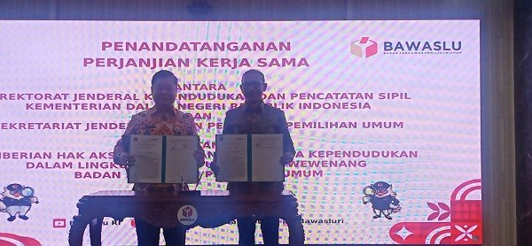 Cegah Pemilih Siluman dalam Pemilu, Bawaslu dan Kemendagri Sepakati Akses Data Kependudukan