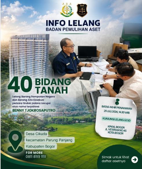 Negara Panen Rp129 Miliar! Kejagung Sukses Jual Aset Rampasan Benny Tjokrosaputro