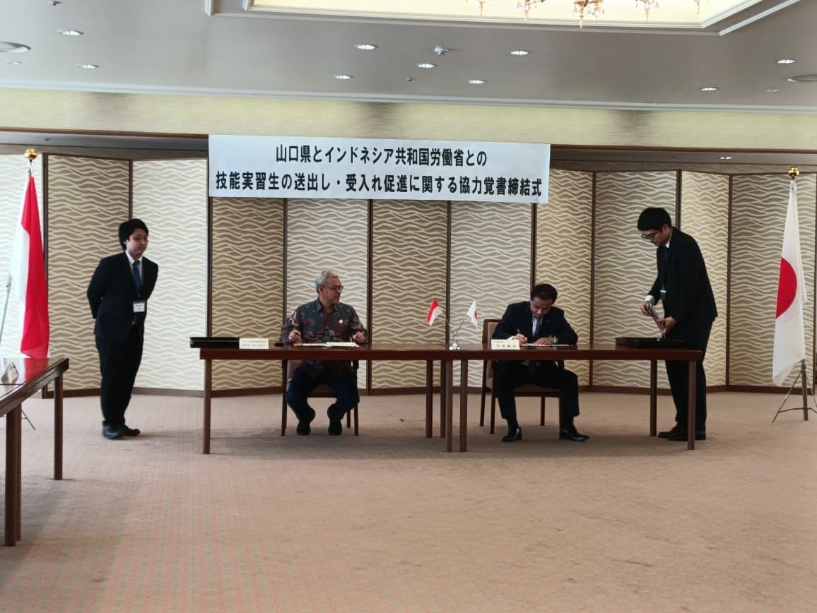 Kemnaker dan Prefektur Yamaguchi Perkuat Pemagangan Teknis SDM RI