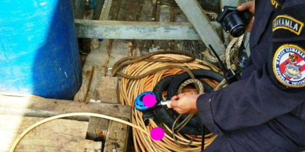 Bakamla Tangkap Kapal Pencuri Kabel Optik Bawah Laut