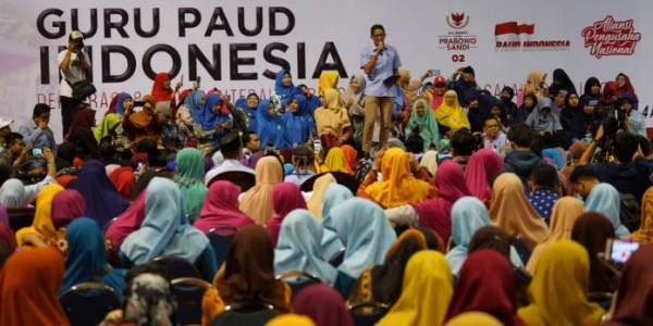 Prabowo-Sandi Bakal Perhatikan Nasib Guru Paud