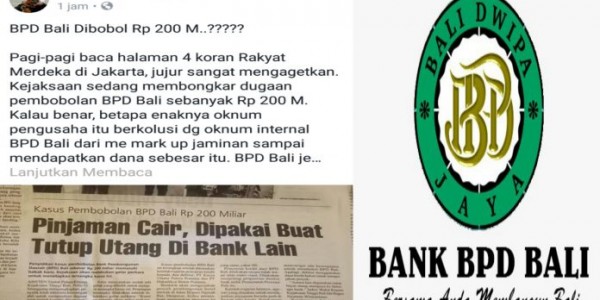 Pembobolan BPD Bali Rp. 200 M, GPS Tegaskan Bongkar Sampai ke Akarnya