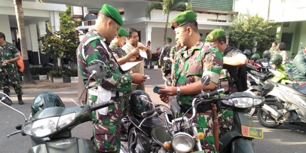 Kendaraan Dinas Dan Pribadi Prajurit Korem Baladhika Jaya Disidak