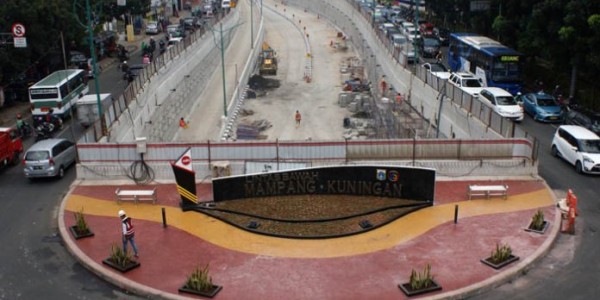 Terowongan Mampang Kuningan Hampir Rampung