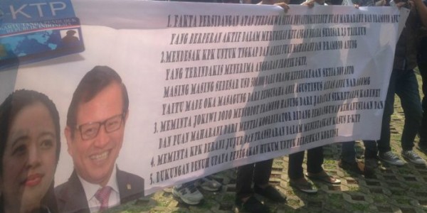 Mahasiswa Minta KPK Tangkap Puan dan Pramono