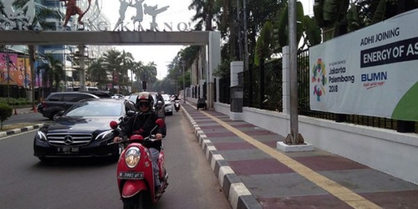 Jelang Pembukaan Asian Games Jalan di Jakarta Terlihat lenggang