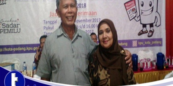 Onde Mande… Pasutri Calon Walikota Padang Ini Daftar Didampingi Istri Muda