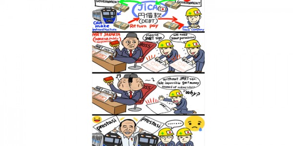 Utang MRT Jakarta, Komikus Jepang Sindir Jokowi