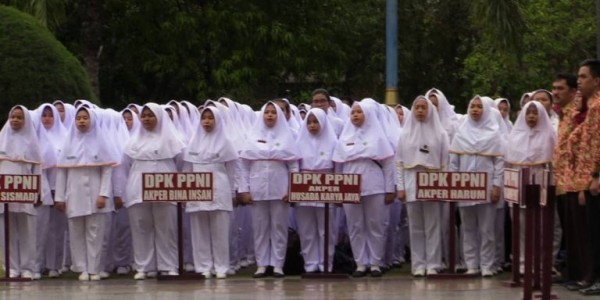 PPNI Gelar Apel Bersama Peringati HUT ke 45 di Halaman Plaza Wali Kota Jakarta Utara