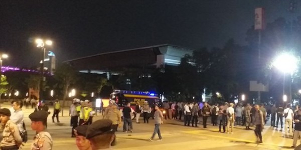 Ada Ledakan di Lokasi Nobar Debat