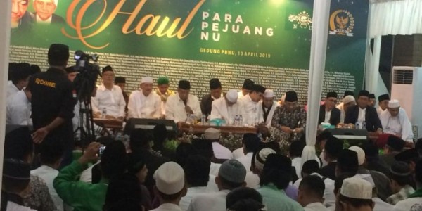 Di Haul Para Pejuang NU, Cak Imin Doakan Ma’ruf Amin Menang Pilpres