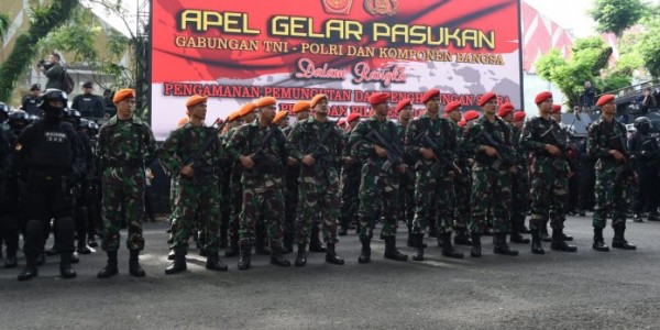 Panglima TNI Cek Kesiapan Pasukan Pengamanan Pileg dan Pilpres 2019