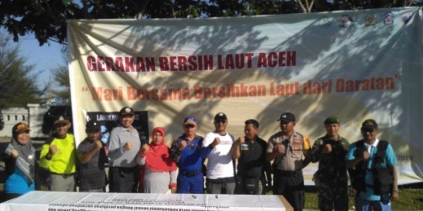 SPKKL Aceh Bakamla Turut Dalam Deklarasi Bersama Jaga Laut Bersih