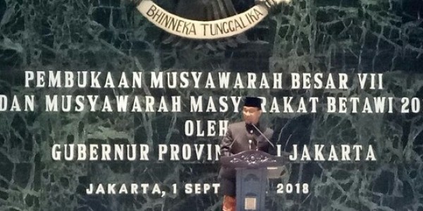 Mubes Bamus ke-VII, Anies: Ini  Tonggak  Penting Lestarikan Budaya Betawi