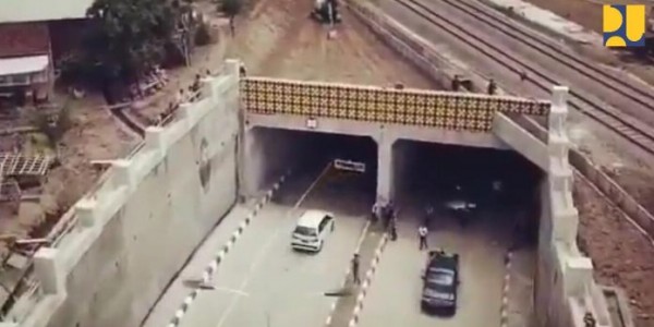 Uji Coba Underpass Karangsawah Guna Atasi Kemacetan Lintasan Kereta Api