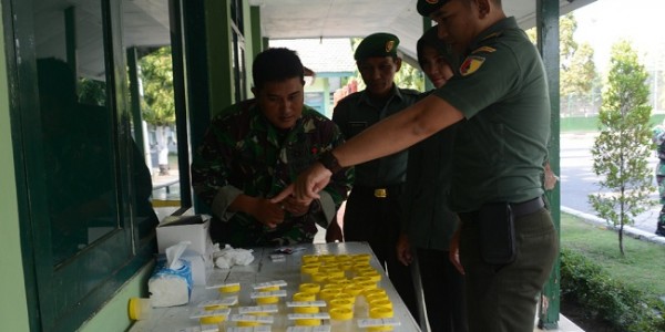 Ratusan TNI Tes Urine, Kapten Chb Roky : Narkoba Tidak Pandang Bulu