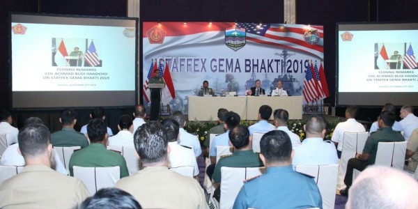 Latihan Staf Gema Bhakti 2019 Latihkan Perpaduan Kerjasama Staf TNI dan AS