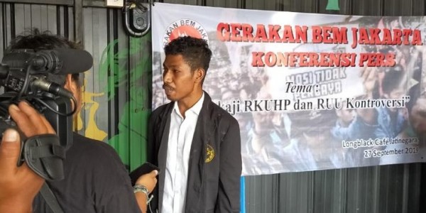 Gerakan BEM Jakarta Ajak Mahasiswa Kaji RKUHP