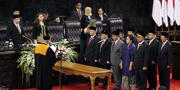 Sumpah dan Janji Pimpinan MPR RI Periode 2019-2024