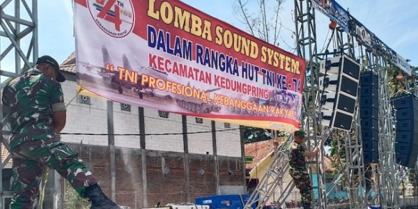 Dekat Dengan Warga, Kodim 0812 Gelar Lomba Sound Sistem