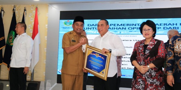 Sergai Terima Penghargan Dari Kementerian Keuangan RI