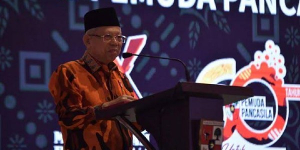 Wapres Ma'ruf Amin Tutup Mubes X Pemuda Pancasila